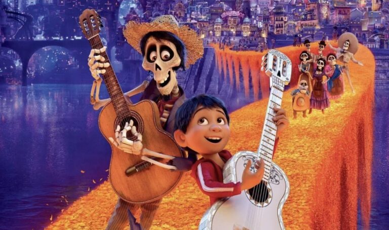 Gently introduces children to the concept of death, ""Funny and heart-tugging with some knockout tunes" 2017 Coco Movie Review